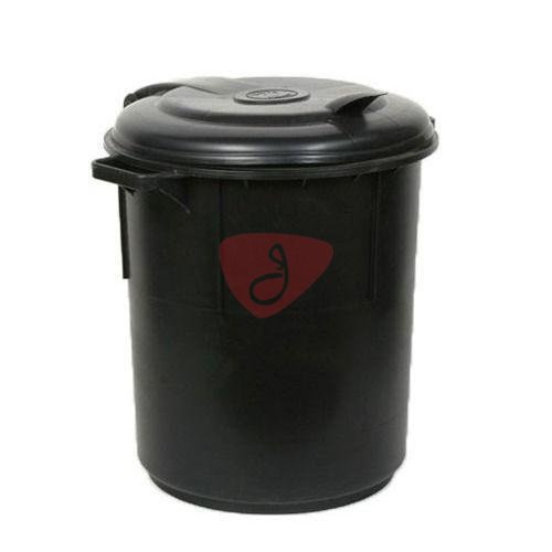 Trash bin with lid